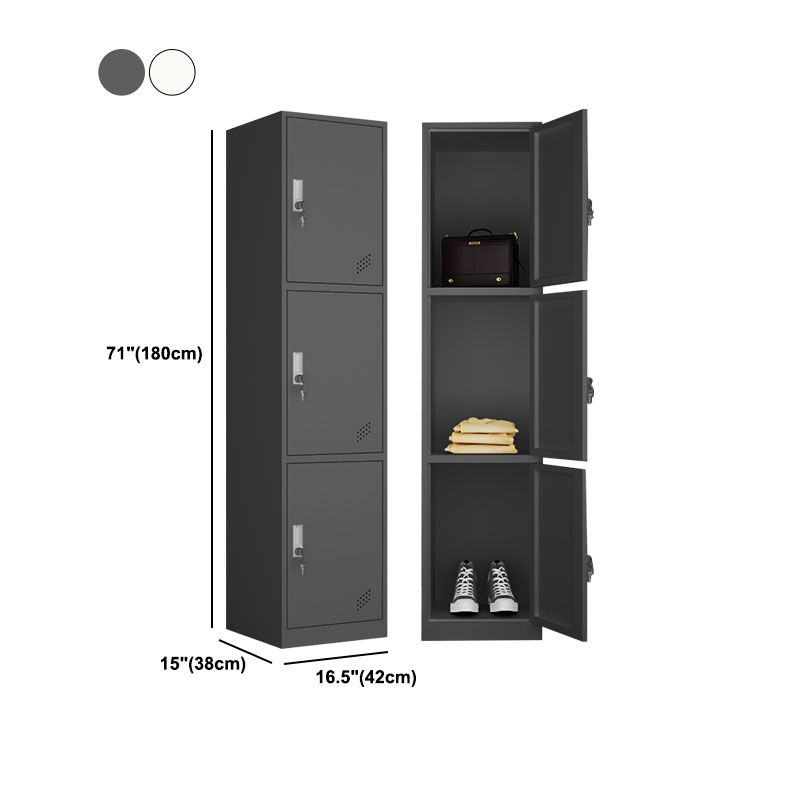 Steel Storage Cabinet Contemporary Wardrobe Armoire for Bedroom