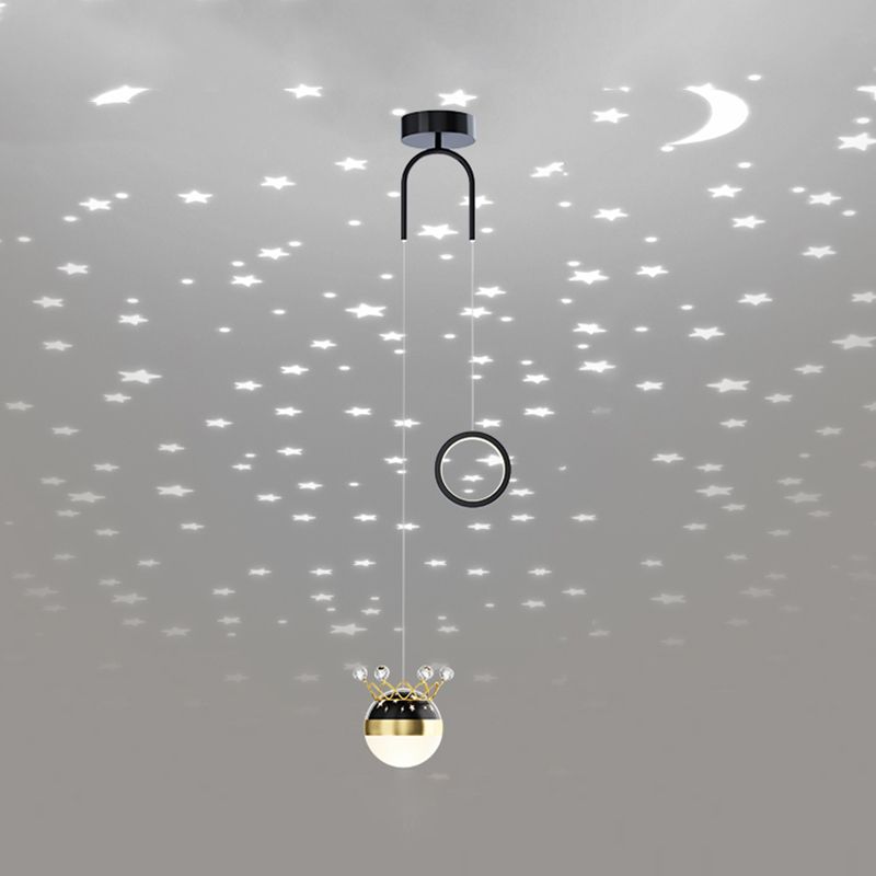 Modern Style Geometry Shape Hanging Lights Metal 2 Light Hanging Light Fixtures