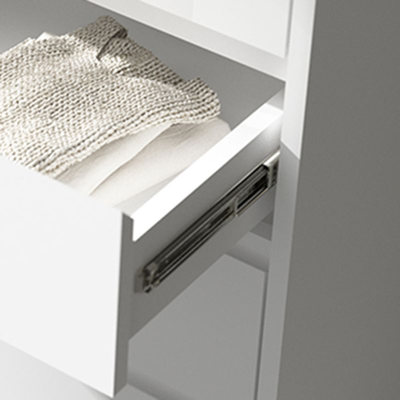 Modern 23.62" L Accent Chest with Drawers and Black Bracket Legs