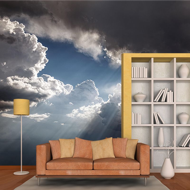 Contemporary Sky Scenery Mural Eco-friendly Home Decor for Living Room