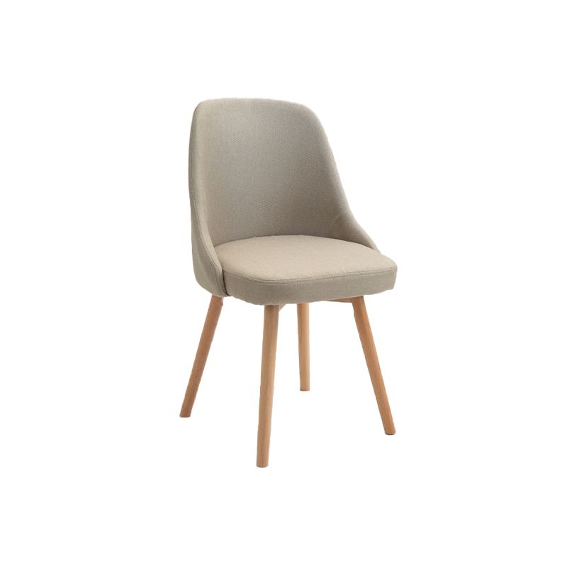 Armless Chair 17.7" L x19.6" W x31.4" H Solid Wood Frame Chair for Living Room