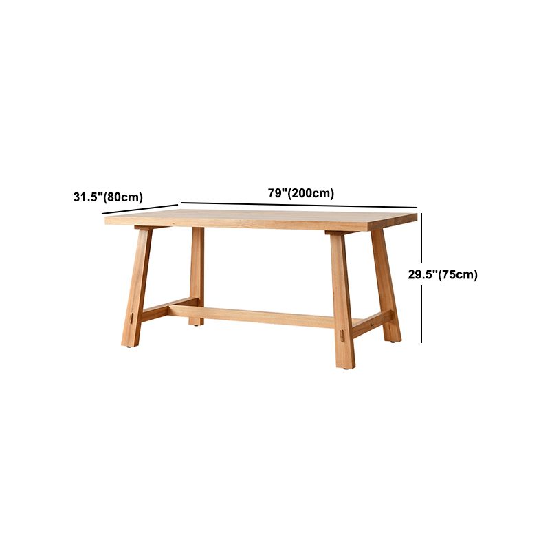 Modern 1/6 Pieces Dining Set Rectangle Pine Wood Dining Table for Dining Room kItchen