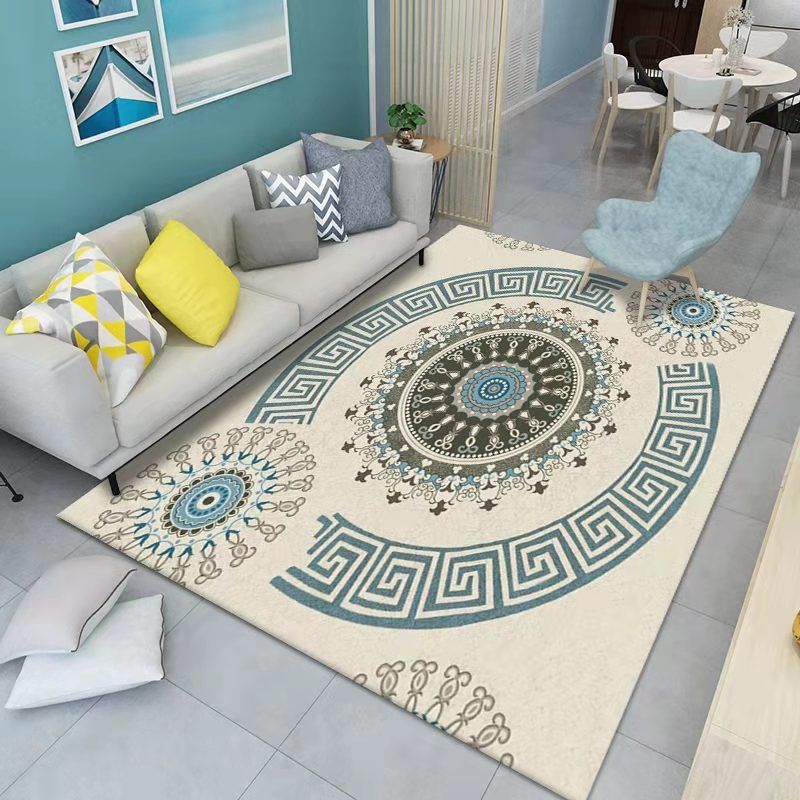 Simplicity Geometric Patterns Indoor Rug Stain Resistant Area Carpet for Home Rug