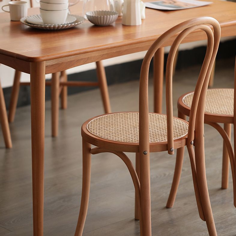 Silla lateral trasera Windsor de estilo escandinavo para sillas de comedor de madera para el hogar