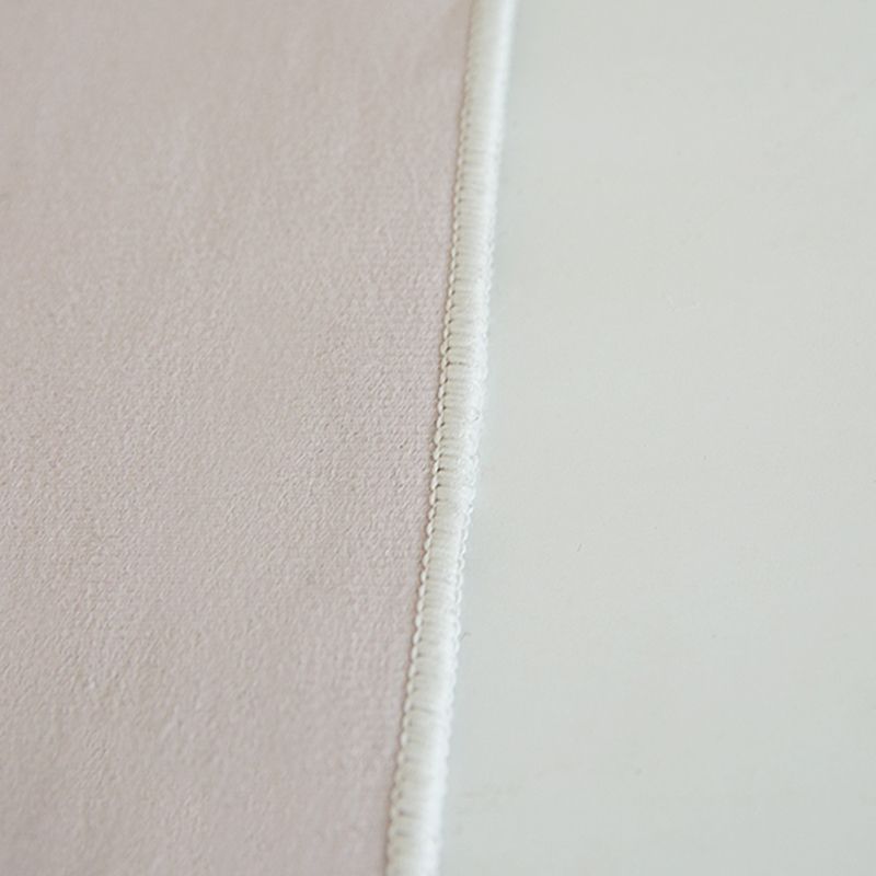 Minimalist Color Block Rug Apricot Tone Polyester Area Carpet Non-Slip Backing Rug for Living Room