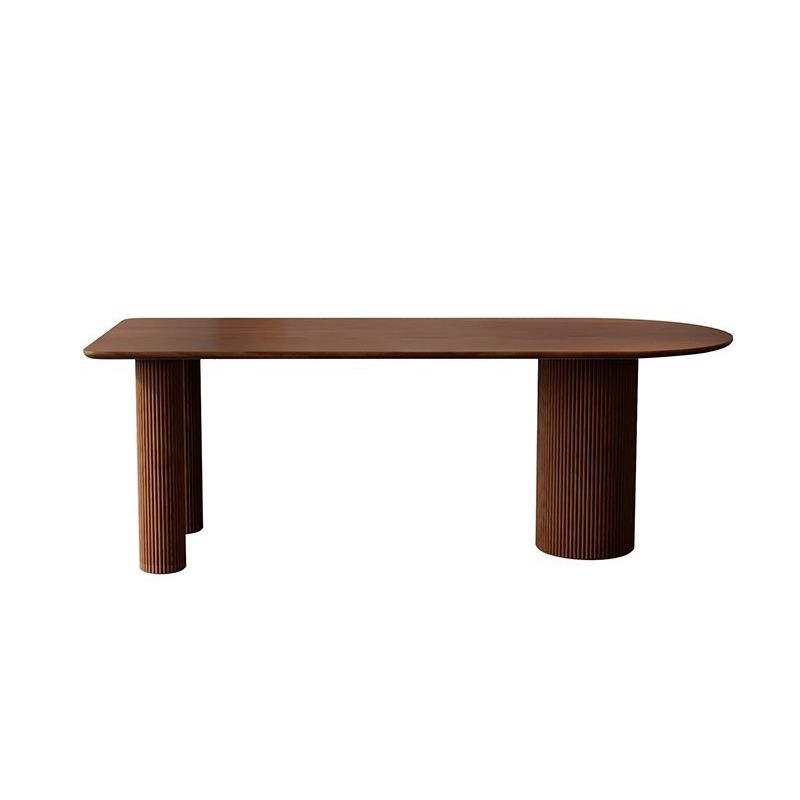 Modern Free Form Dining Table for Home Solid Wood Dinette Table