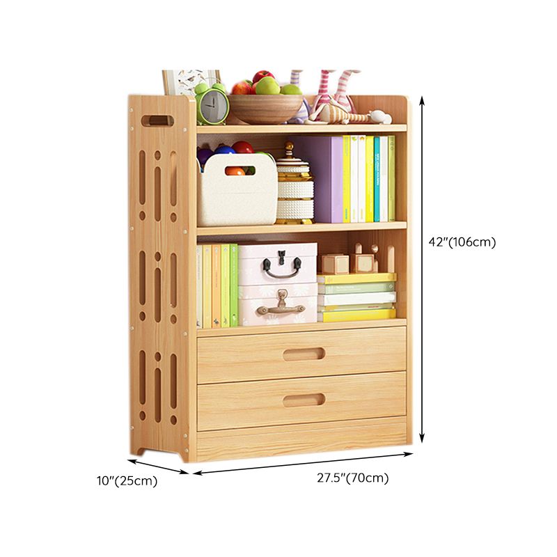 Contemporary Solid Wood Standard Bookcase Freestanding Kids Standard Bookcase