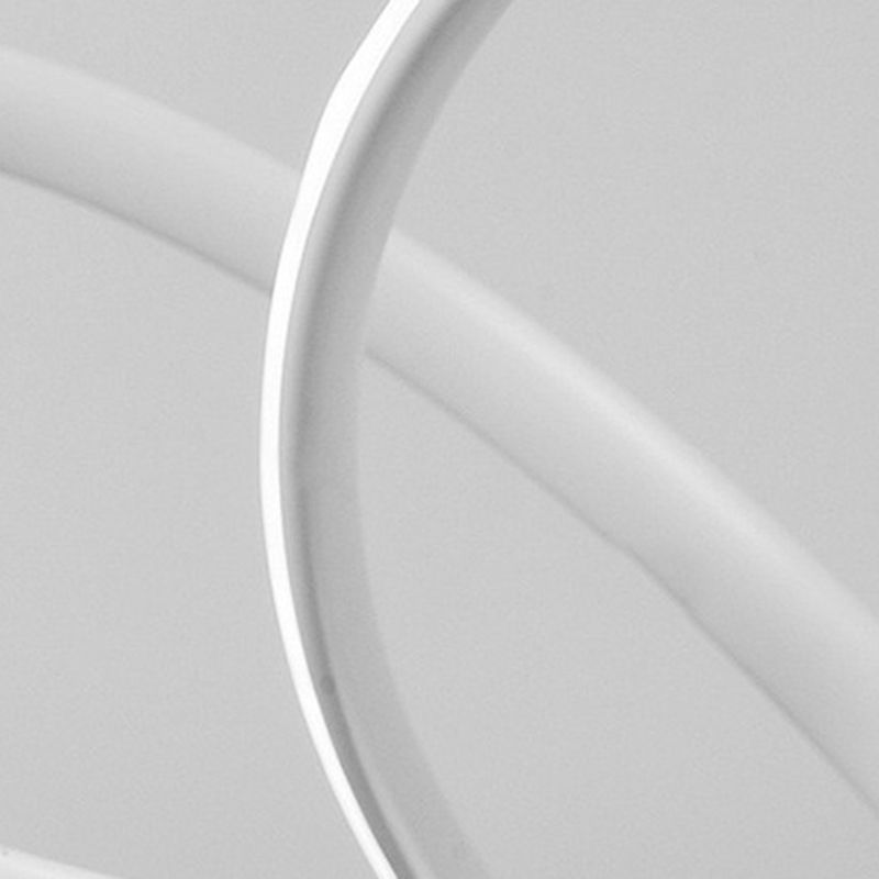 Moderna lampada sospesa in alluminio a pendente a led concisa con tonalità silicone