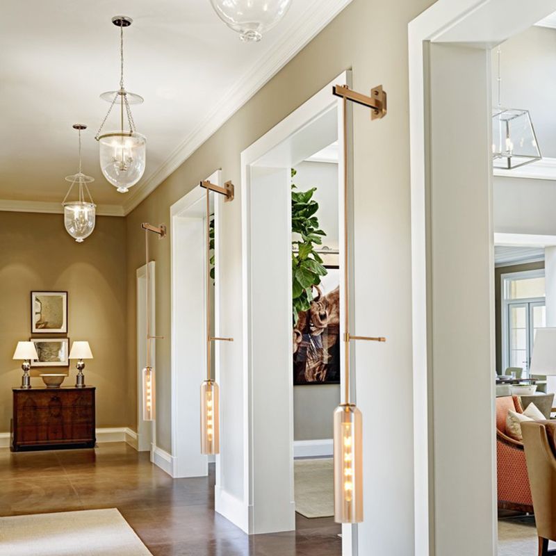 Moderne Wandhalterung Licht 1 Licht Wandleuchte mit Glasschatten für Schlafzimmer