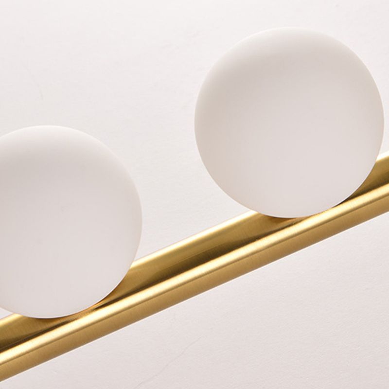 Modern Globe Wall Lamp Glass Multiple-Light Sconce for Bedroom