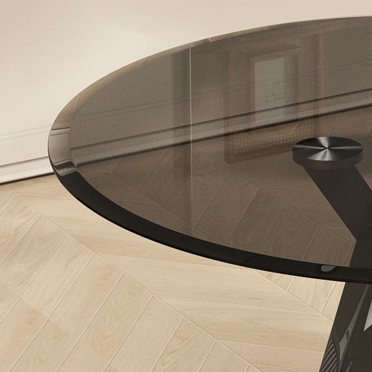 1/2/3 Piece Round Shape Tempered Glass Dining Room Furniture Set