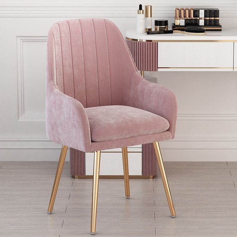 Silla de comedor tapizada escandinava con respaldo sólido, silla individual para el hogar