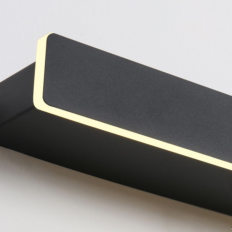 Lampada a monte a parete a parete moderna in stile moderno rettangolo lungo la linea di forma di forma murale per interno