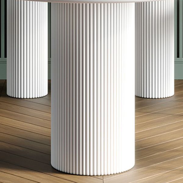 Mesa de comedor moderna de forma libre de metal, mesa de piedra sinterizada para comedor