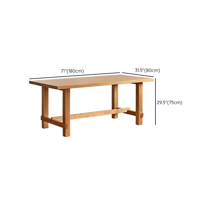 Industrial 1/4/6 Pieces Dining Set Rectangle Pine Wood Dining Table for Dining Room