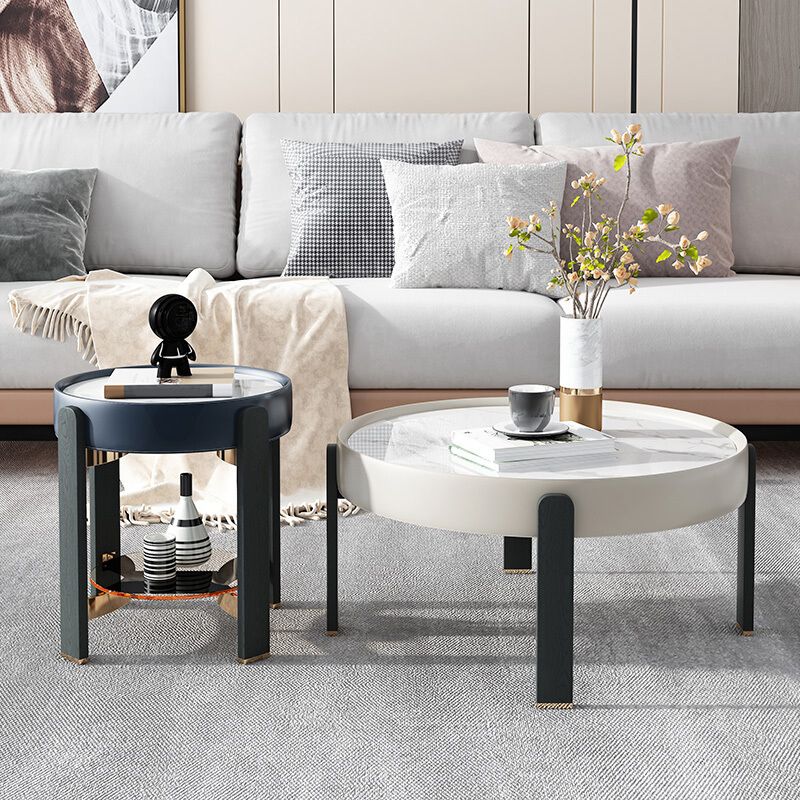 Slate Modern Coffee Table 1 Single Cocktail Table for Living Room