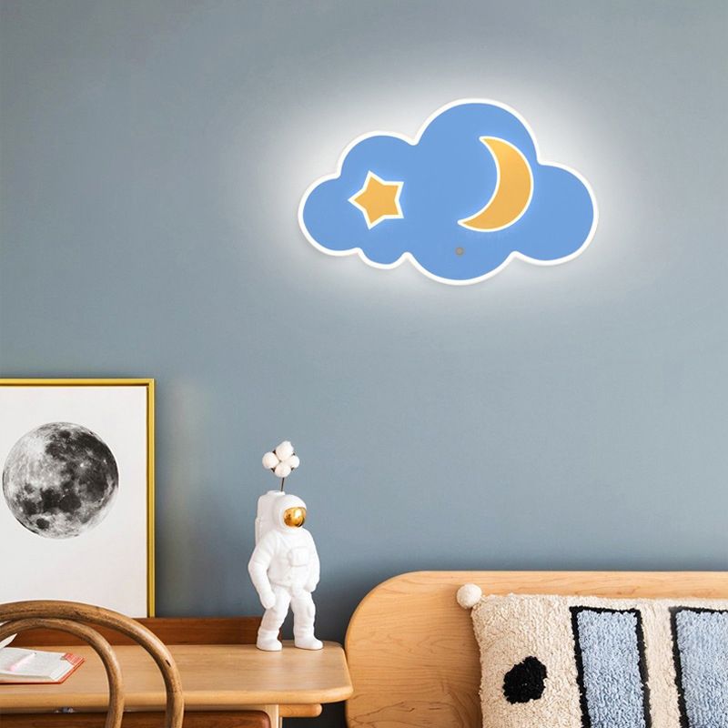 Nordic Style Metal Wall Light Acrylic Shade Wall Lamp for Children's Room
