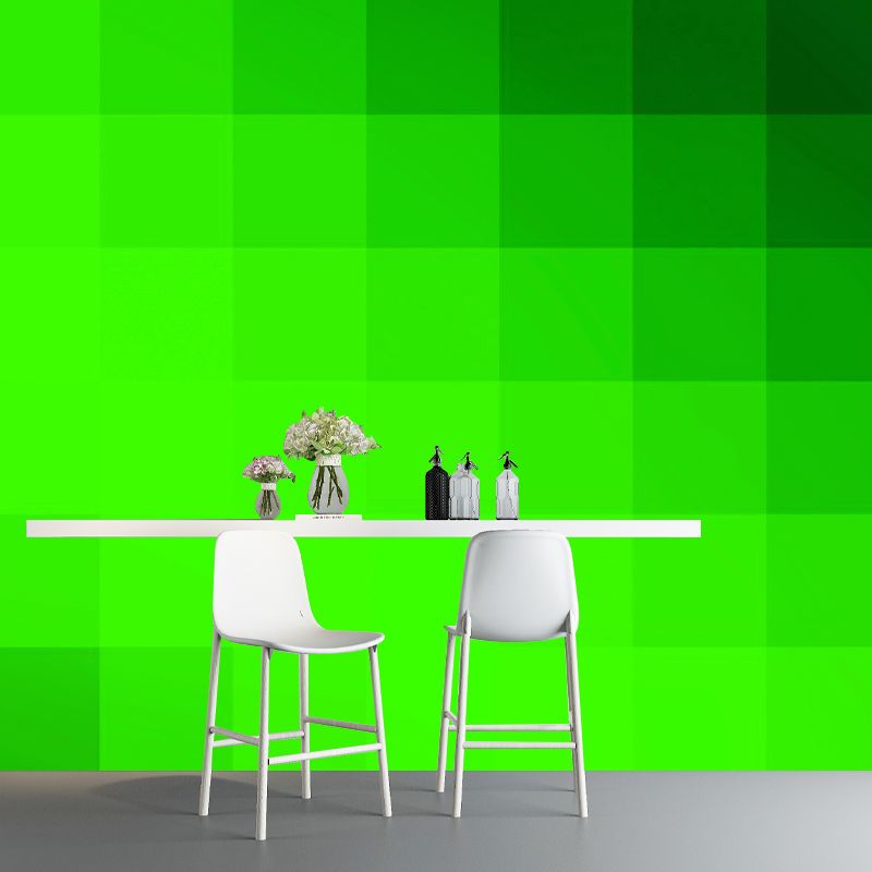 Lattice Geometric Illustration Wall Mural for Dining Room Decoration, Custom Size Available