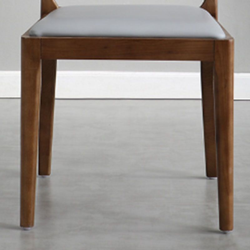 Open Back Side Chair Wood Industrial Style Dining Room Chair for Home