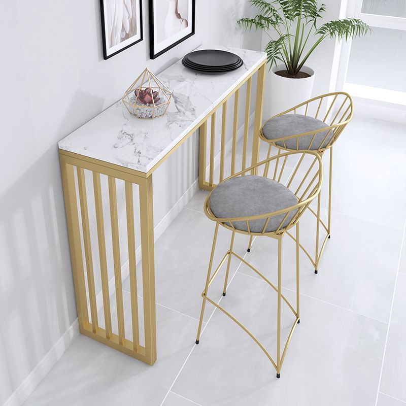 Contemporary Metal Counter Height Stools Low Black Stools for Bar