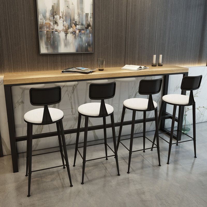 Indoor Rectangle Counter-height Pub Table Natural Modern Trestle Hall/Pub Table