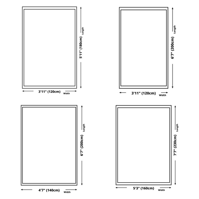 Yellow Tone Casual Area Carpet Polyester Geometric Print Indoor Rug Washable Carpet for Living Room