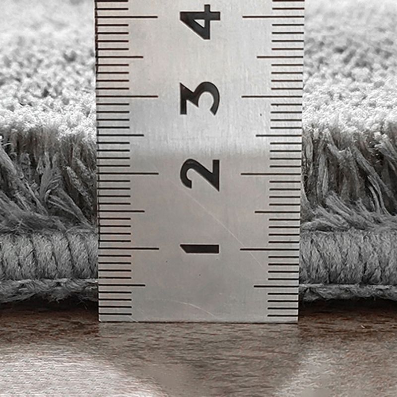 Grey Modern Carpet Blended Solid Color Carpet Washable Carpet for Living Room