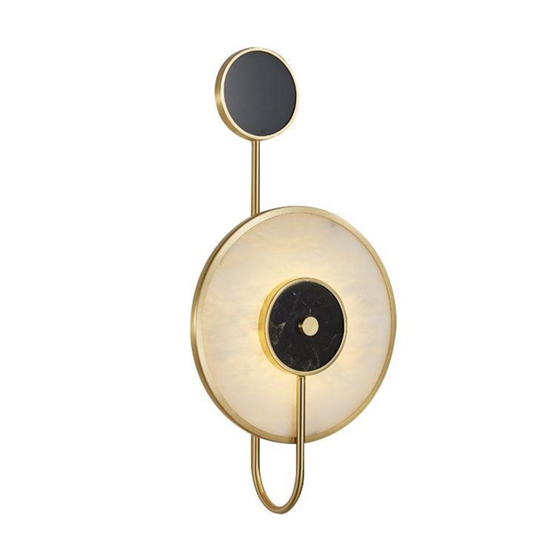 Modern Single Golden Wall Mounted Sconce Glass Wall Light for Bedroom