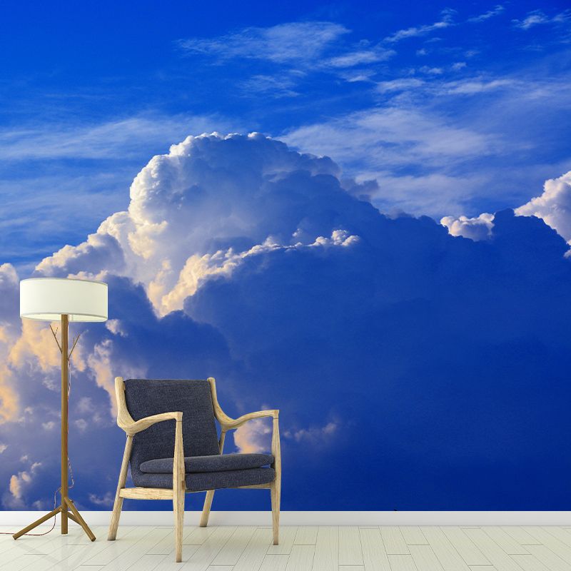 Sky Mural Wallpaper Moisture Resistant Wall Art for Guest Room Decor, Waterproofing