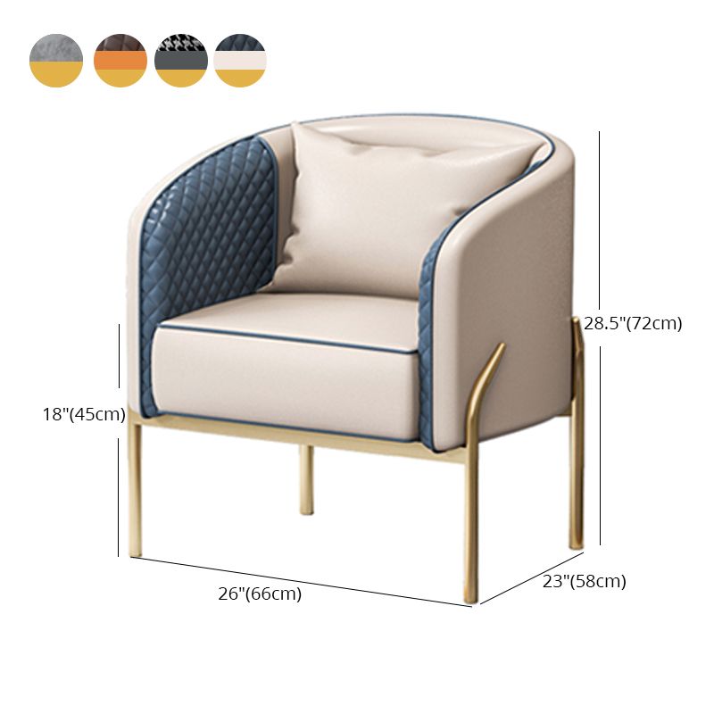Silla de comedor de metal de estilo nórdico, sillas laterales tapizadas sin brazos para uso doméstico