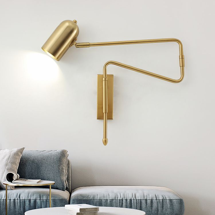 Metalen geometrische schaduwmuuronderdelen in moderne stijl zwenkarmwandverlichting