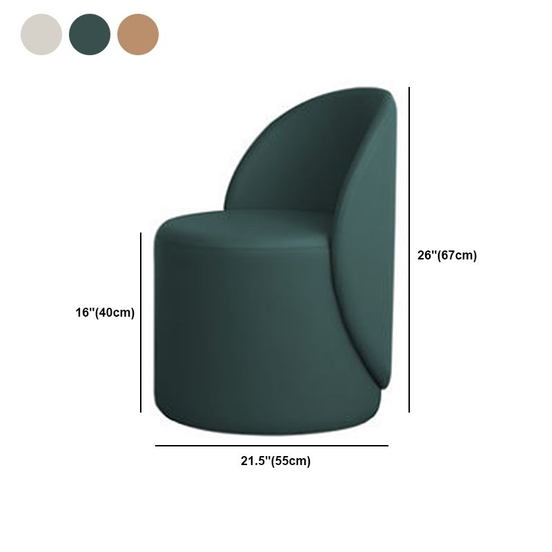 Armless Chair 21.6" L X20.0"W X29.9"H Swivel Chair for Living Room