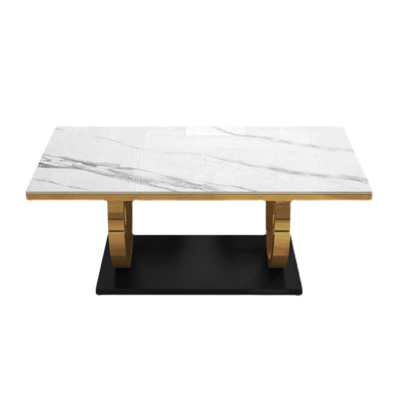 Rechthoekige schrompeuken Luxuretafel vaste tafel met marmeren bovenkant