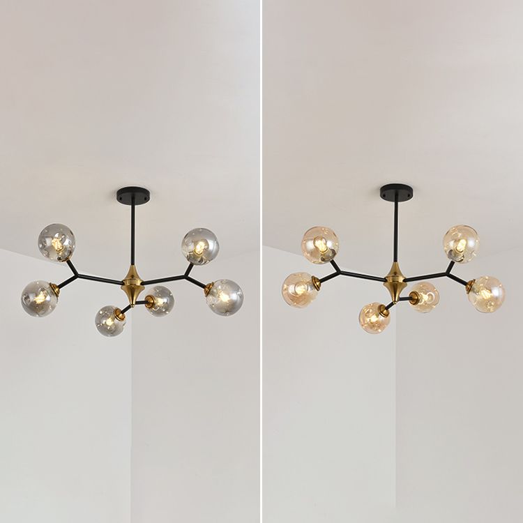 Modern Metal Chandelier Light Fixtures Multi-Head Suspension Pendant Lights for Restaurant