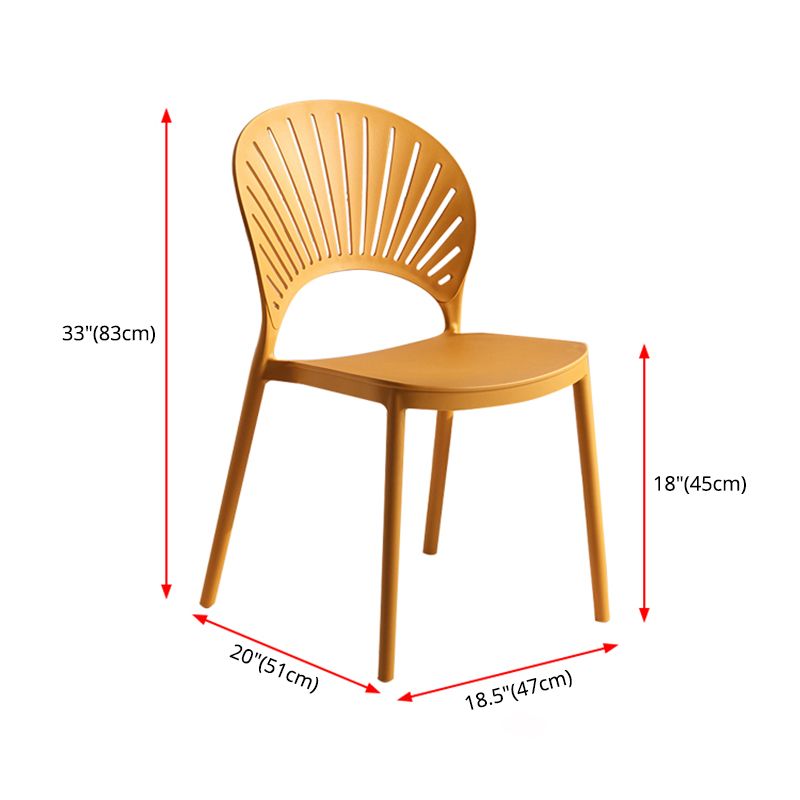 Chaise latérale arrière en plastique moderne Windsor 33" H dinant la chaise pour le restaurant