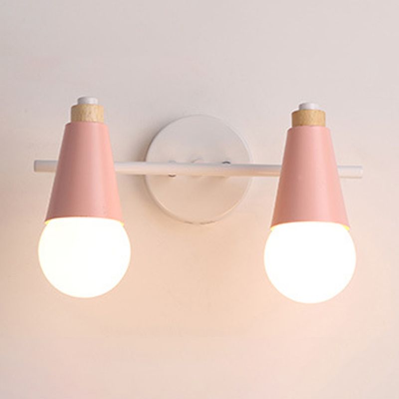 Sala de estar cónica Iluminación de pared de la pared contemporánea de estilo de pared moderno.