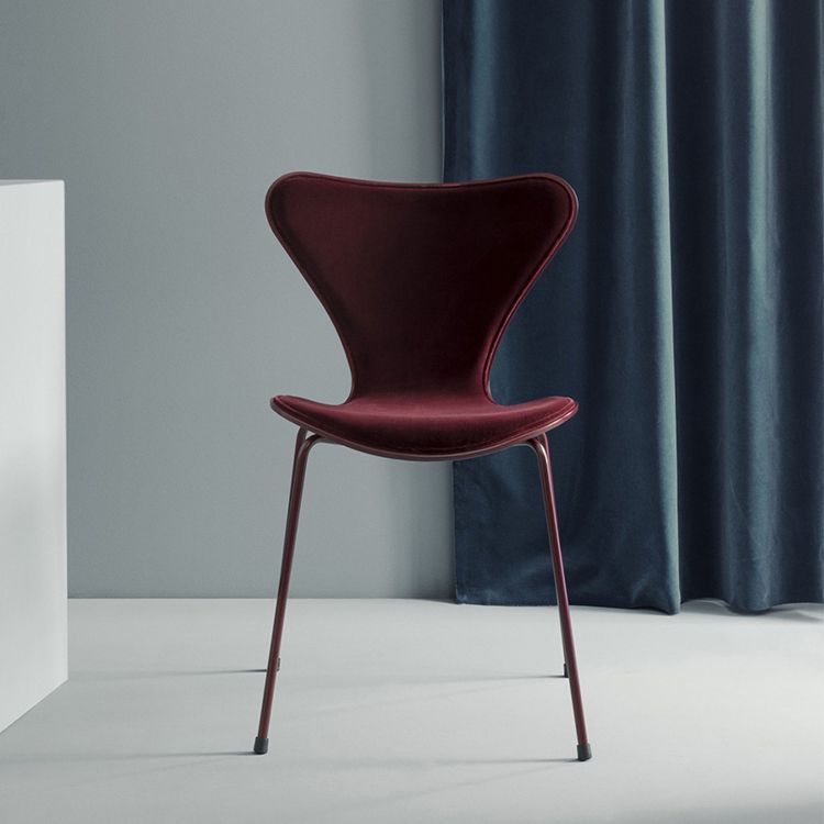 Sillas laterales sin brazos de diseño moderno, tela de lino con respaldo sólido, sillas de comedor