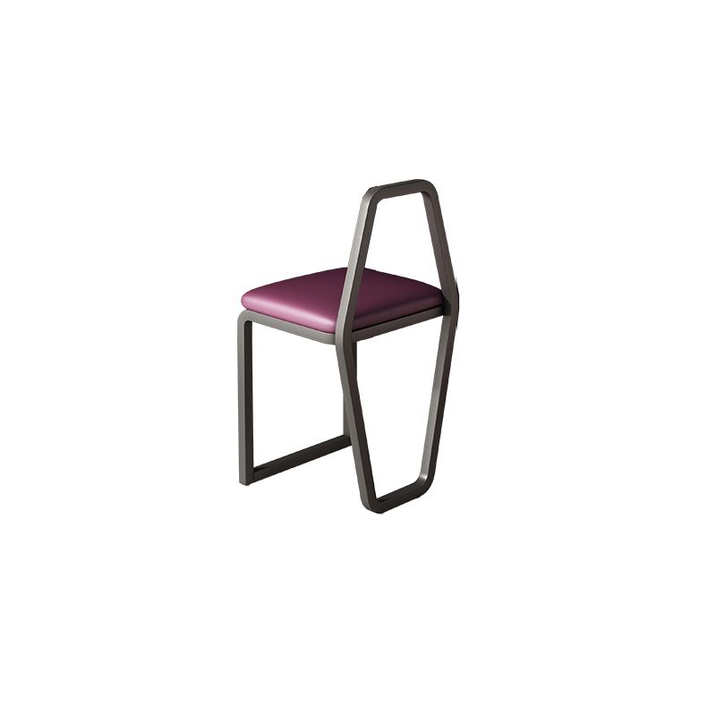 Solid Wood Vanity Luxurious Stone Top Dressing Table in Purple