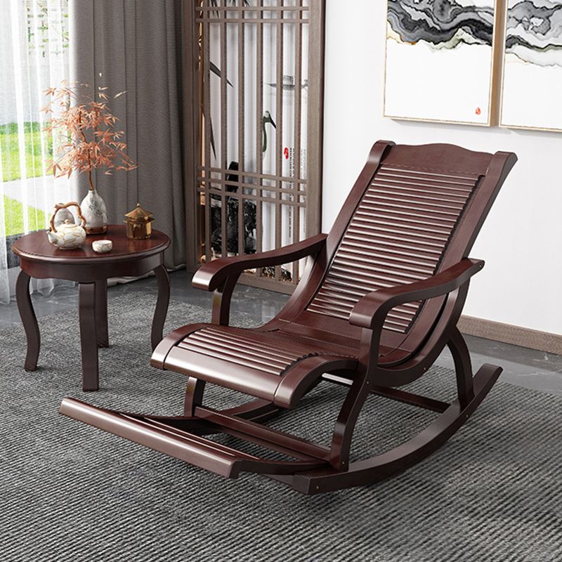 Modern Solid Wood Rocker Chair Spindle Rocker Chair for Living Room