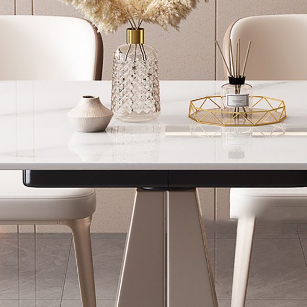 Modern Stone Round Dining Table Pedestal Table for Dining Room