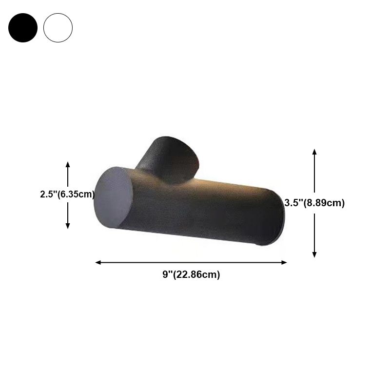 Contemporary Aluminum Wall Light Water Proof Cylinder 9" Wide Wall Washer for Outdoors