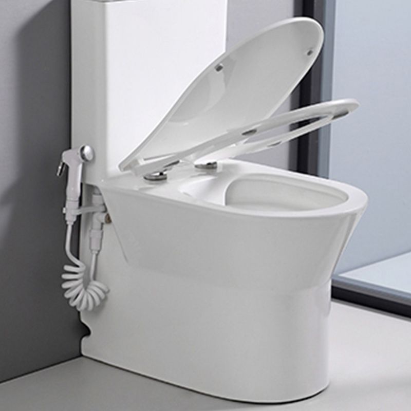 Contemporary Ceramic Flush Toilet Spray Gun Included Urine Toilet for Bathroom