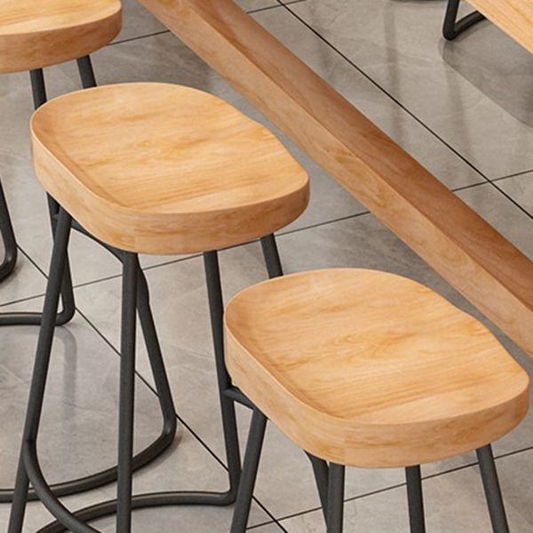 Luxury Rectangle Wooden Bar Table Set 1/5/6/11 Pieces Counter Table with Backless Stools