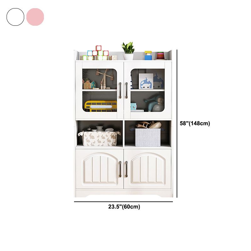 Modern Standard Accent Cabinet with Bar Pulls Doors Water Resistant Cabinet