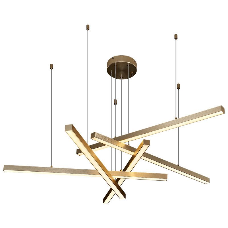 Strip lampadario a più livelli Postmodern Metal lampadario a pendente per salotto