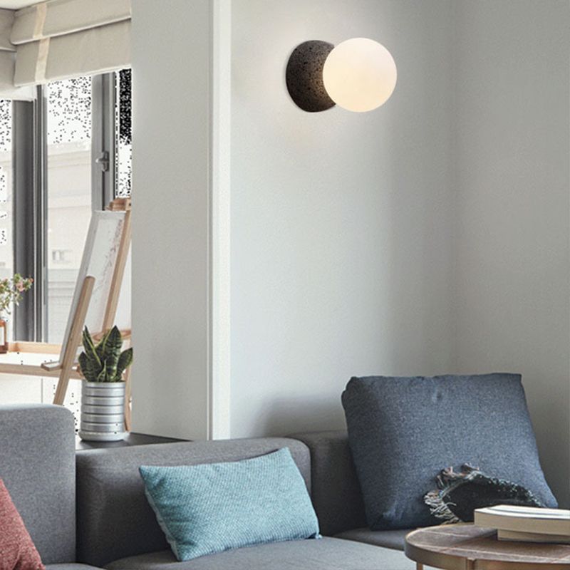 Modern Style Sphere Wall Light Sconces Glass 1 Light Wall Lighting Ideas