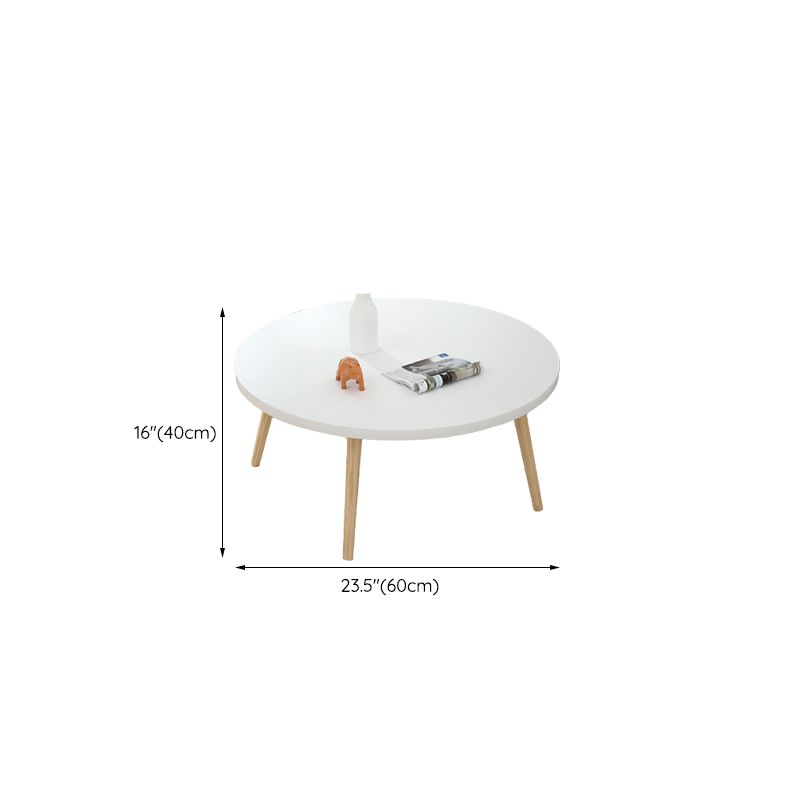 Modern Wood Side Table Bedroom No Distressing End Table with 4 Legs