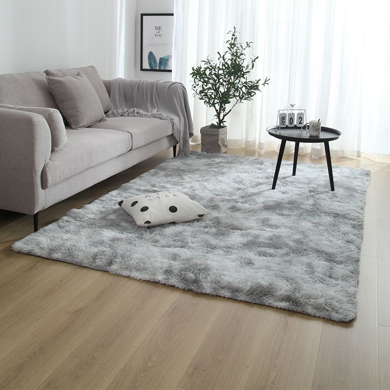 Einfachheit waschbarer Teppichkrawatte Farbstoff Druck Funky Teppich Polyester Shag Teppich mit Rutsch-Rücken