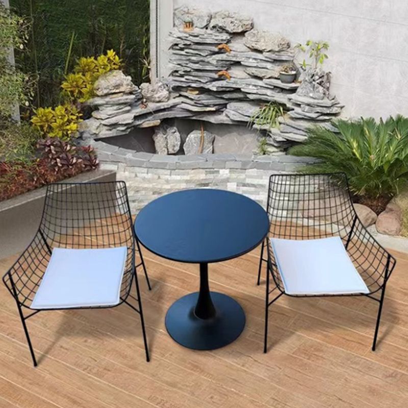 1/3/4/5 Pieces Patio Dining Table Set Modern Metal Bistro Table Set