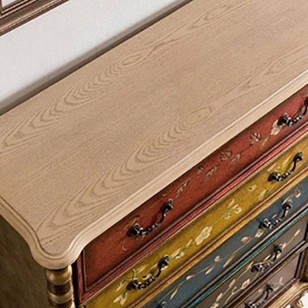 Traditional Storage Chest Solid Wood Dresser with 3/4/5 Drawers , 13.65 Inch W